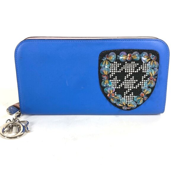 DIOR Blue Wallet - Picture 1 of 16